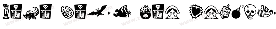 Mini Pics Lil Flowers字体转换